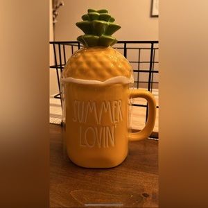 NEW! Summer Lovin’ Pineapple Rae Dunn Mug + Topper